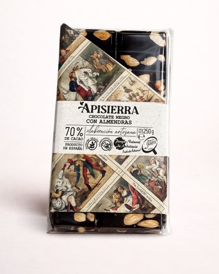 Chocolate Puro Almendras | Artesano Cazorla | Apisierra