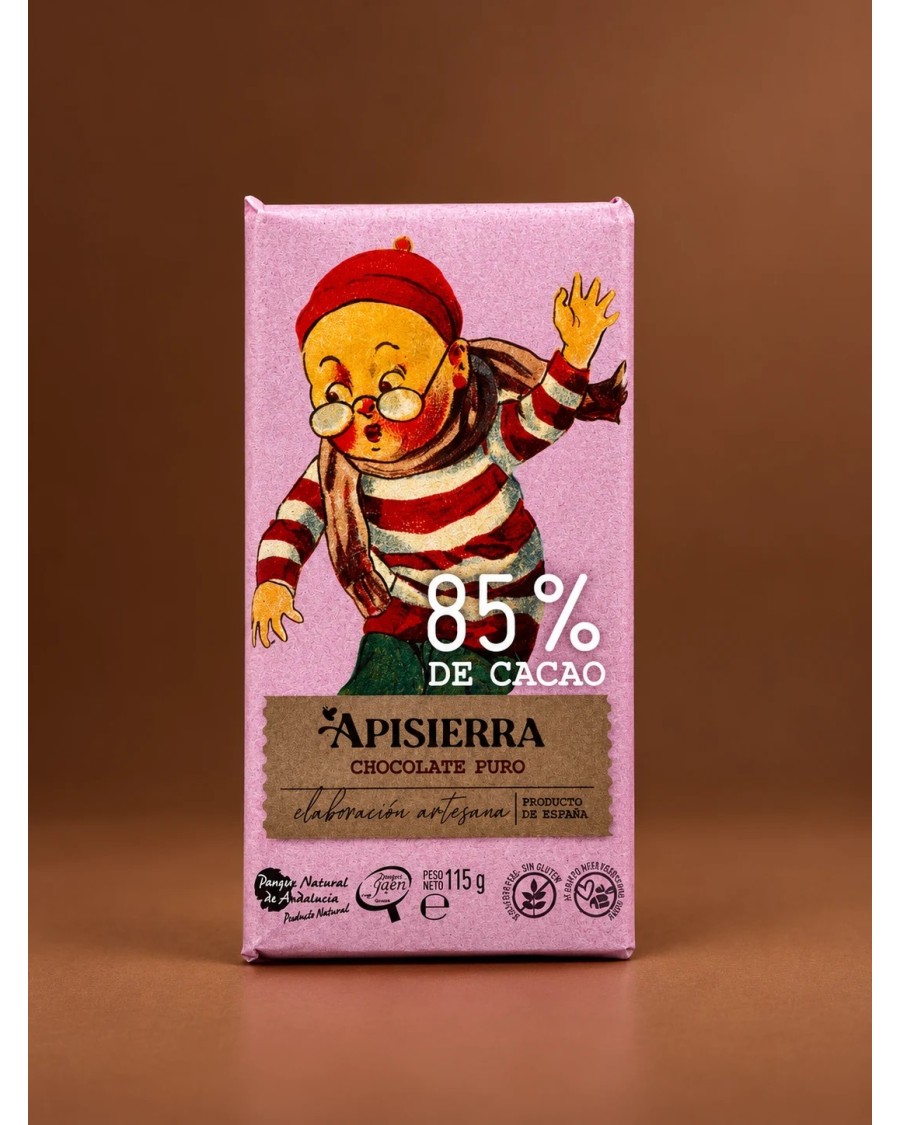 Chocolate Puro 85% Artesanal Sierra de Cazorla | Apisierra